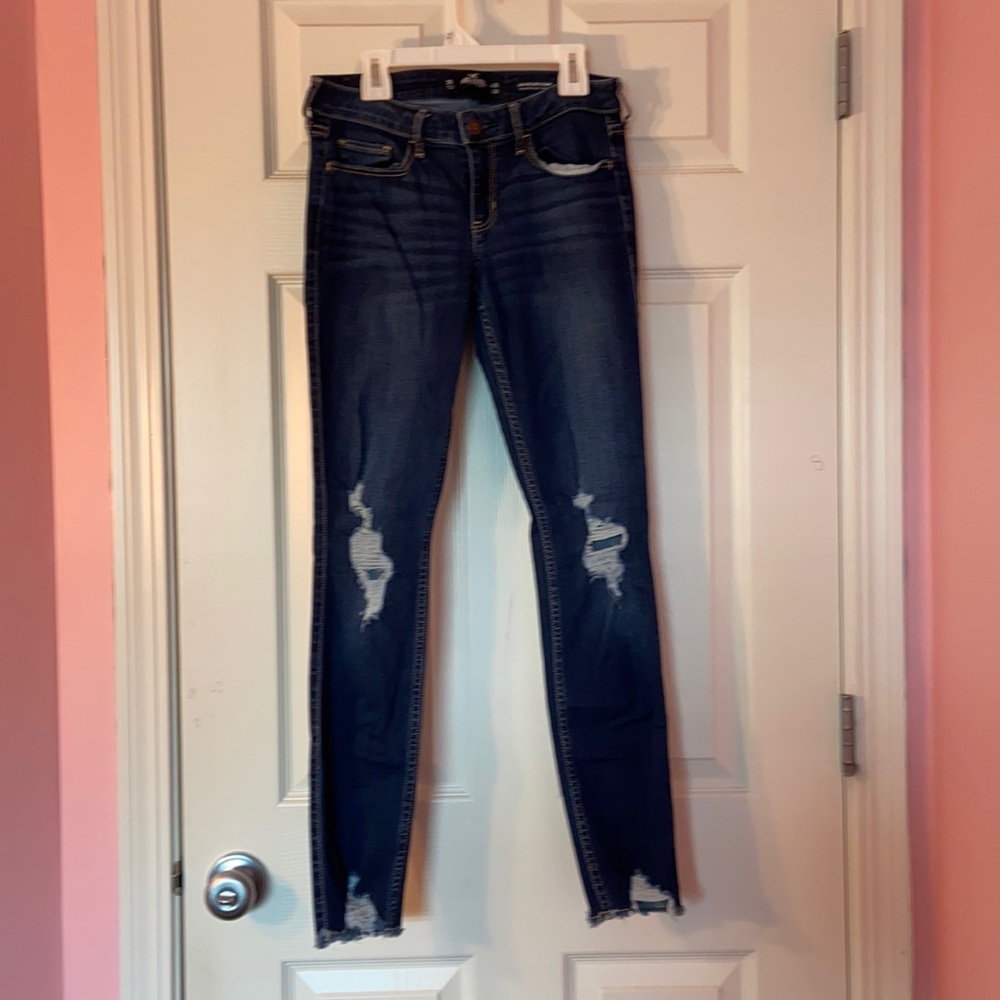Hollister dark blue denim jeans